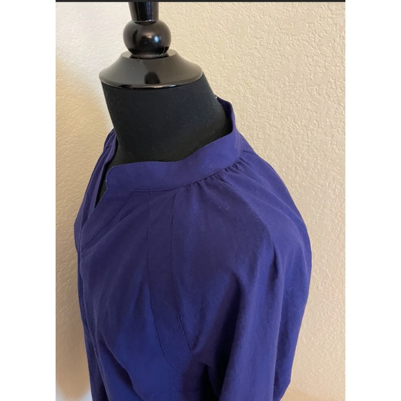 Nicole by Nicole Miller Tie Back Long Sleeve Tunic Button Shirt - Sz XL - Picture 5 of 7